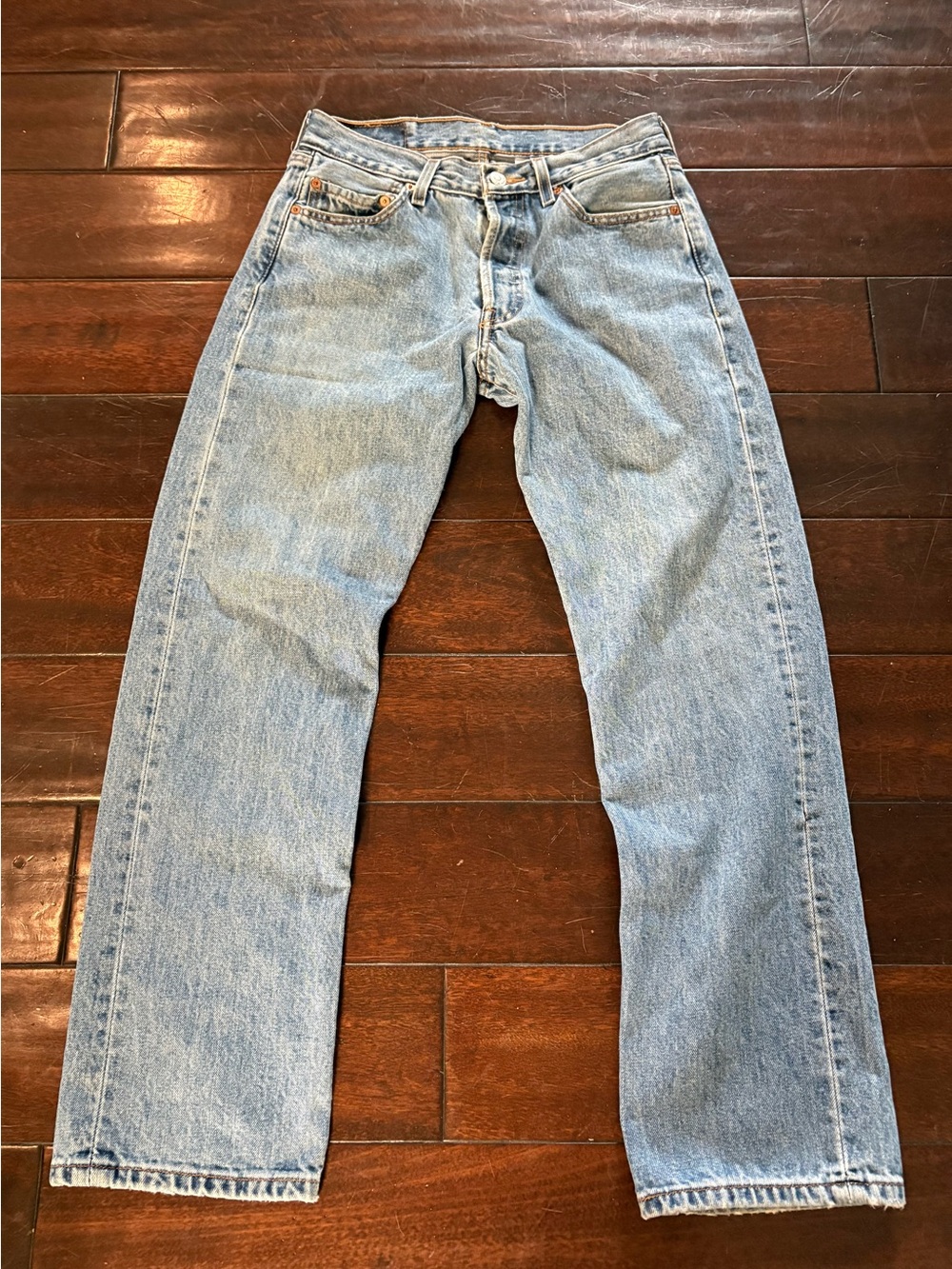 Vintage Levi's 501 Medium Was Button-Fly Blue Jeans - Y2K